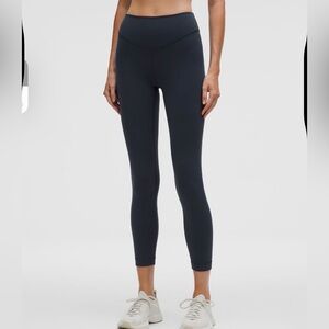 lululemon athletica Wunder Under Smoothcover Navy Leggings 25"